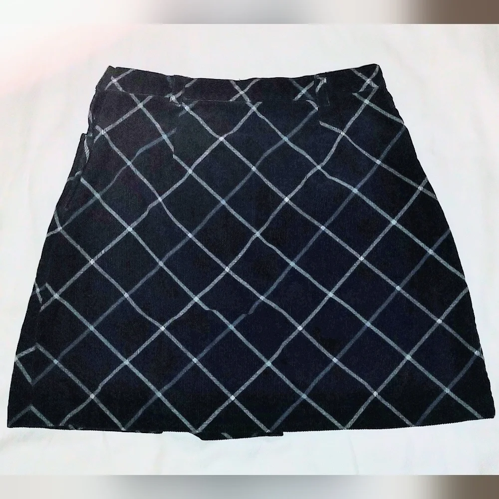 Girls Gap Plaid Corduroy Mini Skirt Size 16 Girls